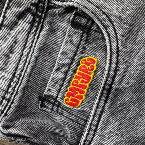 Empyre Gray and Black Denim Shorts - Picture 5 of 5